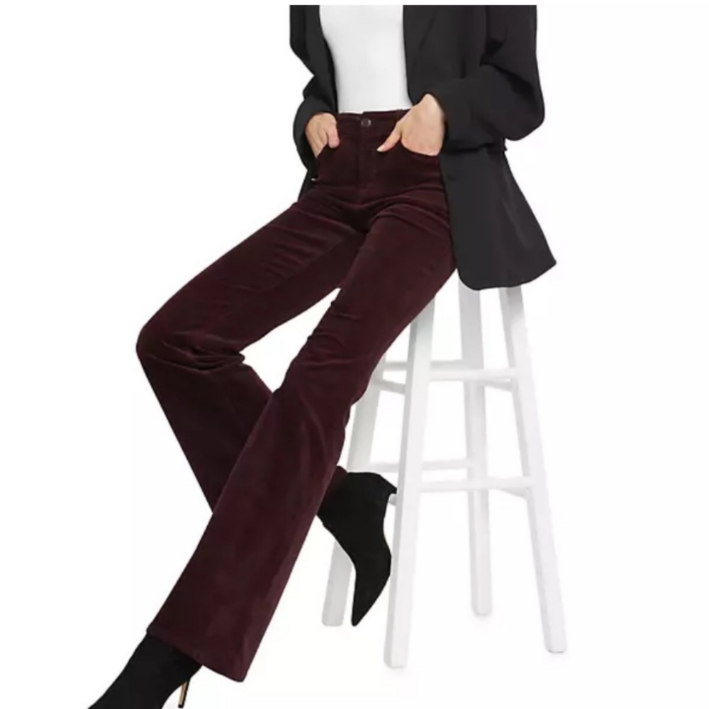Good American Good Legs Low Rise Corduroy Flare Pants
